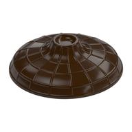 Hat Conical Asian with Raised Center Dark Brown