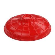 Hat Conical Asian with Raised Center Red