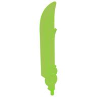 Large Figure Weapon Sword with Axle Trans-Bright Green