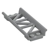 Vehicle Track, Roller Coaster Straight 8L Light Bluish Gray