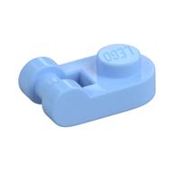 Plate Special 1 × 1 Rounded with Handle Bright Light Blue