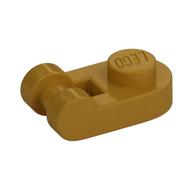 Plate Special 1 × 1 Rounded with Handle Pearl Gold