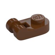 Plate Special 1 × 1 Rounded with Handle Reddish Brown