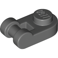Plate Special 1 × 1 Rounded with Handle Dark Bluish Gray