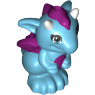 Creature, Dragon, Baby (Miku) Medium Azure