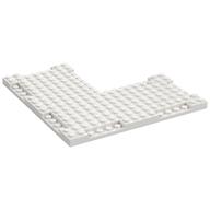 Platte speziell 16 × 16 × 2/3 mit 7 vertieften Kanten, 8 × 8 Aussparung in Weiß