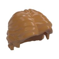 Hair Short Wavy with Center Part Medium Nougat