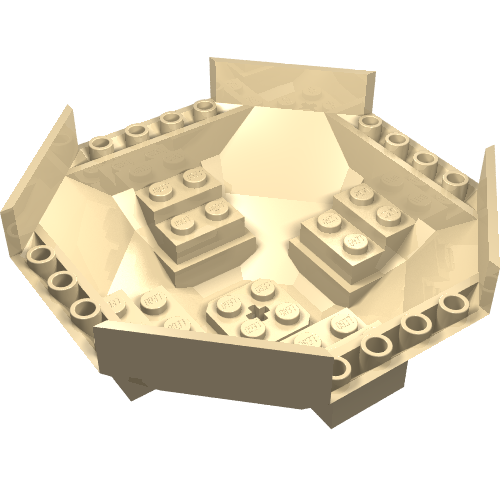 Cockpit 10 × 10 × 4 Octagonal Beige