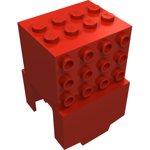 Motor Cover, Monorail in Red
