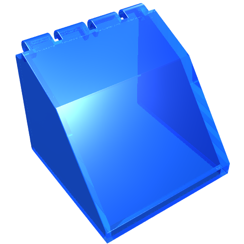 Windscreen 4 × 4 × 3 Canopy Trans-Dark Blue