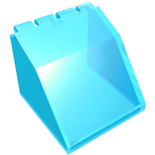 Windscreen 4 × 4 × 3 Canopy Trans-Light Blue