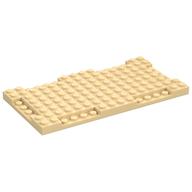 Plate Special 8 × 16 × 2/3 with Six Recessed Edges Tan