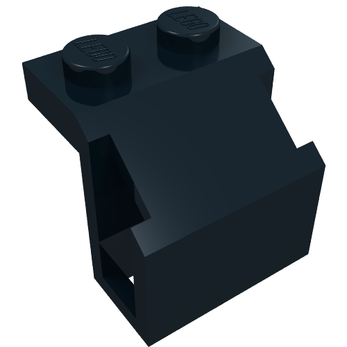 Train, Steam Engine Cylinder, 1 × 2 Studs, Flat Surfaces Black