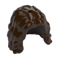 Hair Long Wavy/Curly Dark Brown