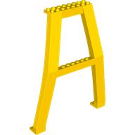 Support Crane Stand Double with Studs on Cross-Brace Yellow