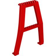 Support Crane Stand Double with Studs on Cross-Brace Red