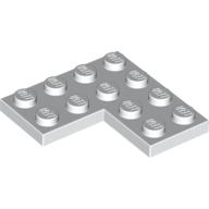 Plate 4 × 4 Corner White