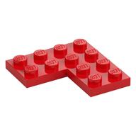 Plate 4 × 4 Corner Red
