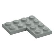 Plate 4 × 4 Corner Light Gray