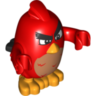 Animal, Bird, Red, Squinting Eyes Print Rot