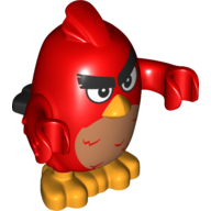 Animal, Bird, Red, Neutral Print Rot