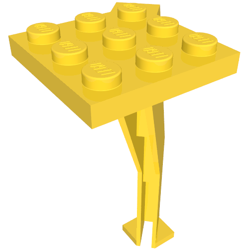 Support Crane Stand Single Gelb