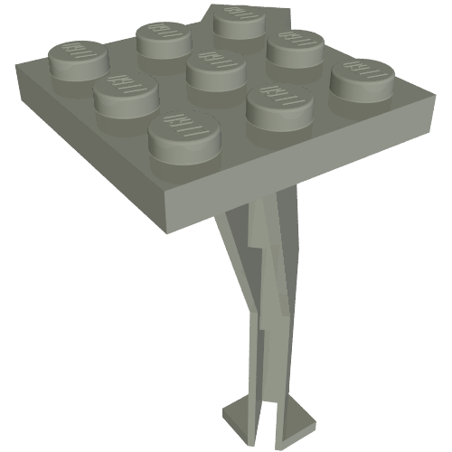 Support Crane Stand Single Hellgrau