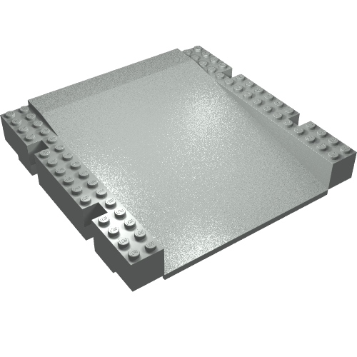 Baseplate Raised 16 × 16 × 2 1/3 Ramp