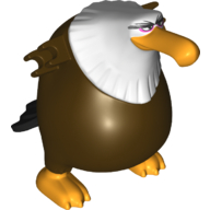 Animal Body Part, Bird Torso and Head, Mighty Eagle Dark Brown