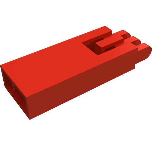 Hook Slider - Arm Base with Three Finger Hinge Red