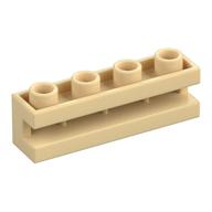 Brick Special 1 × 4 with Groove Tan