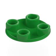 Plate Round 2 × 2 with Rounded Bottom [Boat Stud] Bright Green