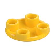 Plate Round 2 × 2 with Rounded Bottom [Boat Stud] Yellow
