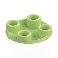 Plate Round 2 × 2 with Rounded Bottom [Boat Stud] Yellowish Green