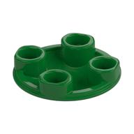 Plate Round 2 × 2 with Rounded Bottom [Boat Stud] Green