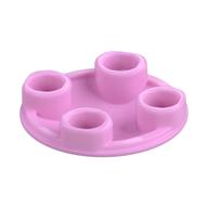 Plate Round 2 × 2 with Rounded Bottom [Boat Stud] Bright Pink