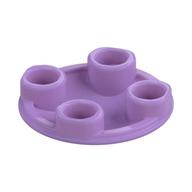 Plate Round 2 × 2 with Rounded Bottom [Boat Stud] Medium Lavender