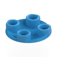 Plate Round 2 × 2 with Rounded Bottom [Boat Stud] Dark Azure