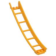 Vehicle Track, Roller Coaster Ramp Large Lower Part, 6 Bricks Elevation Bright Light Orange