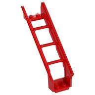 Vehicle Track, Roller Coaster Steep Ramp, 6 Bricks Elevation in Rot