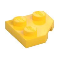 Wedge Plate 2 × 2 Cut Corner Yellow