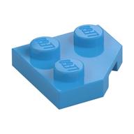 Wedge Plate 2 × 2 Cut Corner Dark Azure