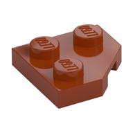 Wedge Plate 2 × 2 Cut Corner Dark Orange