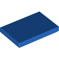Fliese 2 × 3 Blau
