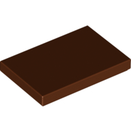 Tile 2 × 3 Reddish Brown