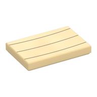 Tile 2 × 3 with Dark Tan Lines Print