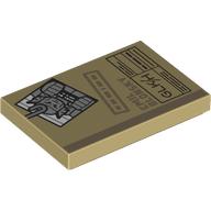 Tile 2 × 3 with Case File, Photo of Abomination, 'EMIL BLONSKY' print Tan