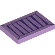 Tile 2 × 3 with Dark Purple Wooden Crate / Shutter print Lavendel