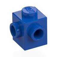 Brick Special 1 × 1 with Studs on 2 Adjacent Sides Blue