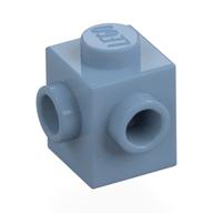 Brick Special 1 × 1 with Studs on 2 Adjacent Sides Sand Blue